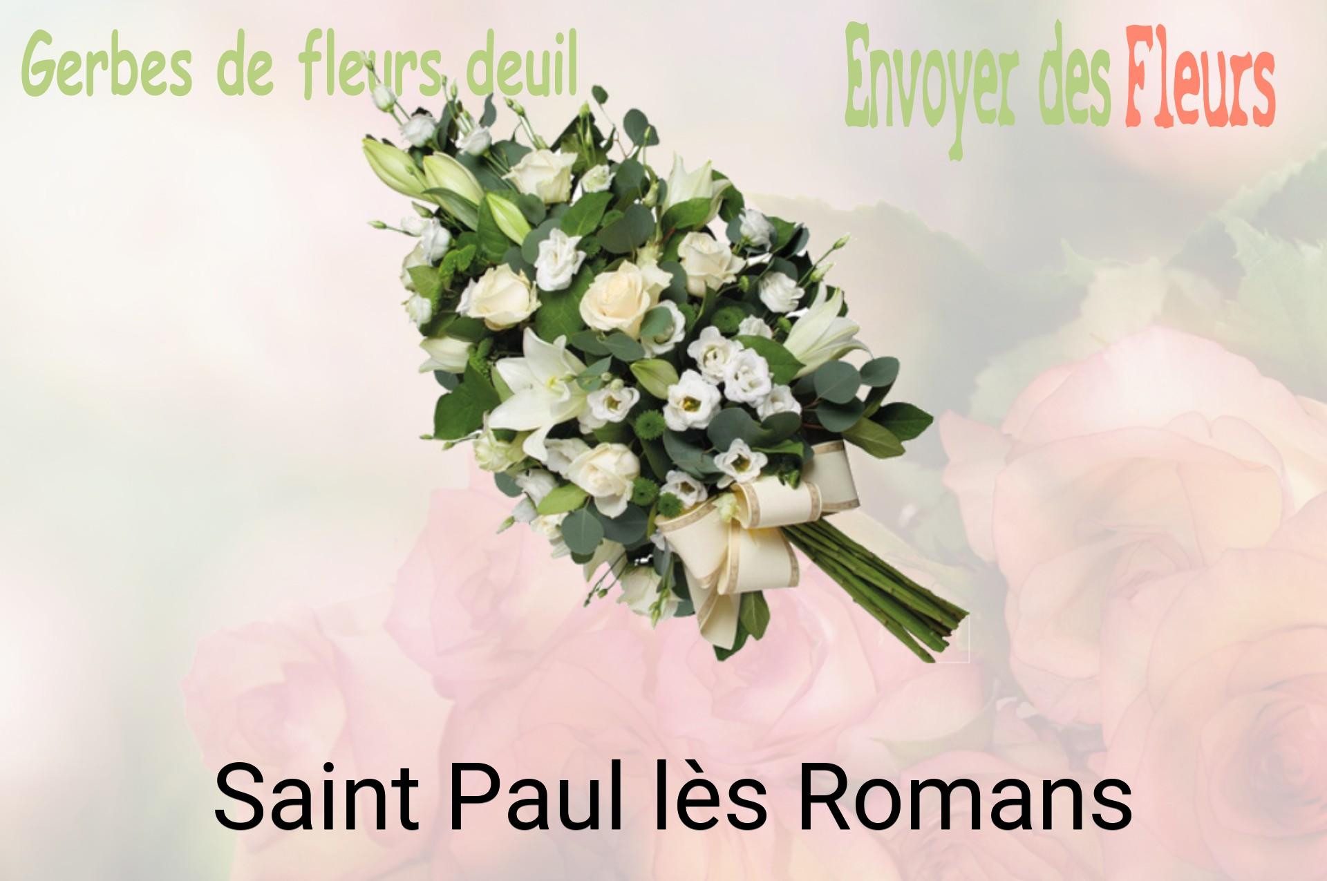 Gerbe de fleurs de deuil livrée à Saint-Paul-lès-Romans